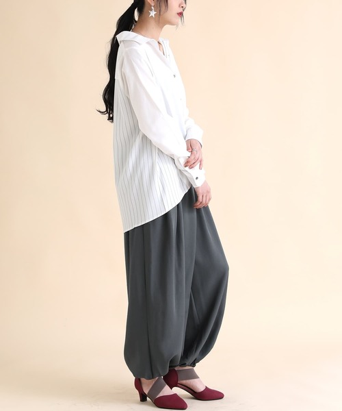 osharewalker（オシャレウォーカー）の「『アラビアンモードワイドパンツ』（その他パンツ・レディース・ブラック/チャコール/グレイッシュベージュ/カーキ/ネイビー/モカ・FREE）」の18枚目の写真