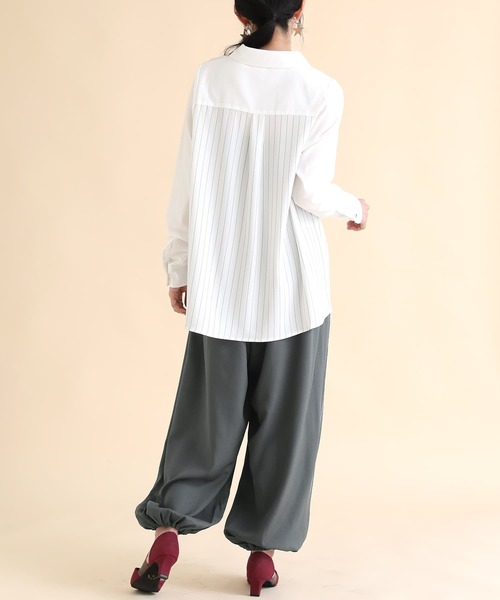 osharewalker（オシャレウォーカー）の「『アラビアンモードワイドパンツ』（その他パンツ・レディース・ブラック/チャコール/グレイッシュベージュ/カーキ/ネイビー/モカ・FREE）」の17枚目の写真