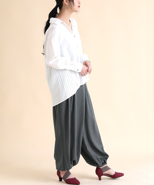 osharewalker（オシャレウォーカー）の「『アラビアンモードワイドパンツ』（その他パンツ・レディース・ブラック/チャコール/グレイッシュベージュ/カーキ/ネイビー/モカ・FREE）」の15枚目の写真