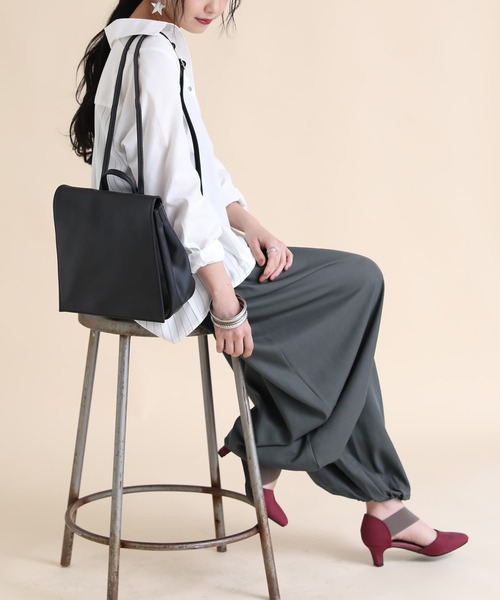 osharewalker（オシャレウォーカー）の「『アラビアンモードワイドパンツ』（その他パンツ・レディース・ブラック/チャコール/グレイッシュベージュ/カーキ/ネイビー/モカ・FREE）」の12枚目の写真