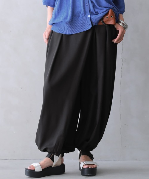 osharewalker（オシャレウォーカー）の「『アラビアンモードワイドパンツ』（その他パンツ・レディース・ブラック/チャコール/グレイッシュベージュ/カーキ/ネイビー/モカ・FREE）」の11枚目の写真