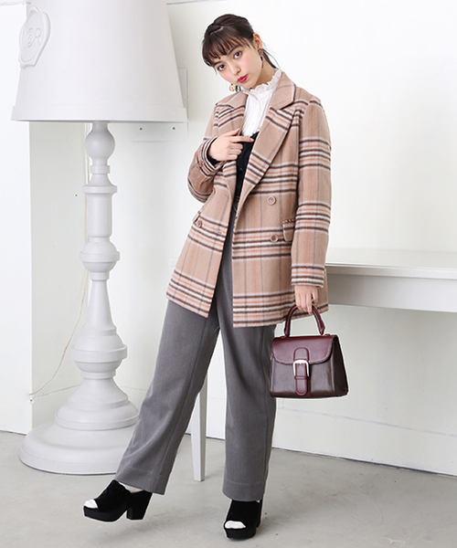 one after another NICE CLAUP（ワンアフターアナザーナイスクラップ）の「リボン付きスタイルアップパンツ（スラックス・レディース・ブラック/グレー/ブラウン系その他・FREE）」の7枚目の写真