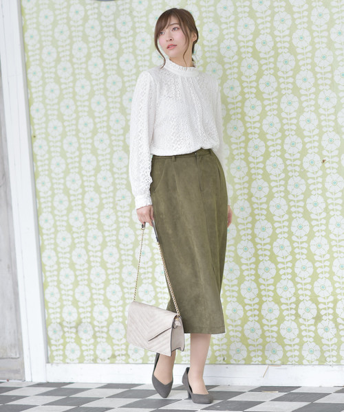 rps（アールピーエス）の「レースハイネック長袖ブラウス（シャツ/ブラウス・レディース・ブラック/オフホワイト/ピンクベージュ/ピンク/アイボリー/ホワイト系その他4/ホワイト系その他2・M）」の19枚目の写真