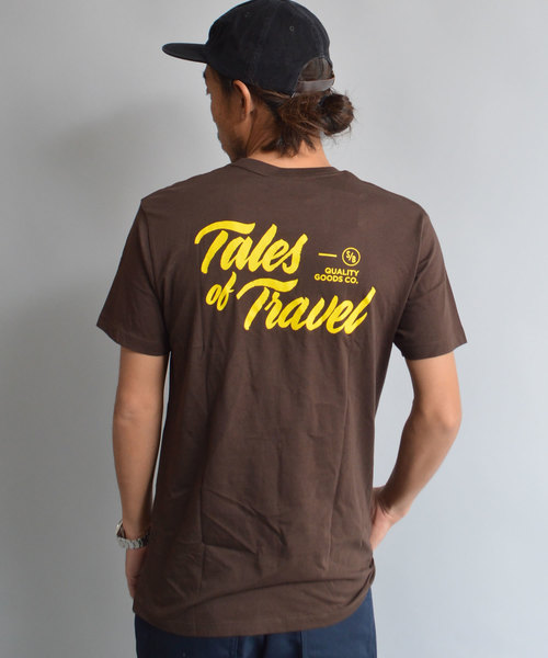 SURF/BRAND（サーフブランド）の「SURF/BRAND サーフブランド  STORY Tee SB16104（Tシャツ/カットソー・メンズ・ブラウン・S）」の5枚目の写真