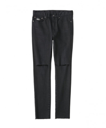 HYSTERIC GLAMOUR | F★CK 刺繍 USED加工SデニムスリムPT(デニムパンツ)