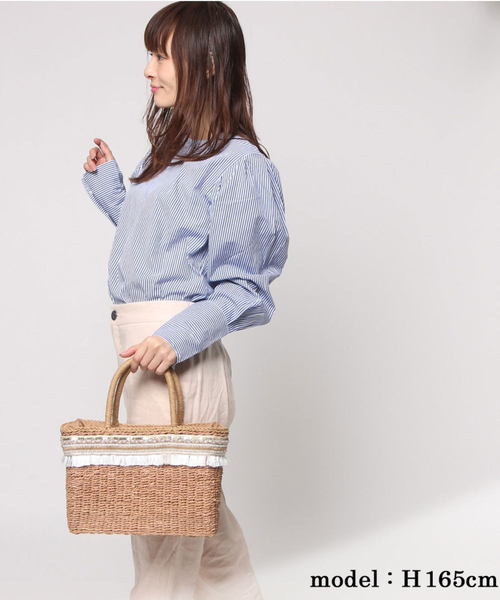 安い セール セール フリンジかごバッグ かごバッグ Jiji Travail ジジトラヴァイユ のファッション 通販 限定 Arenatheatre Net