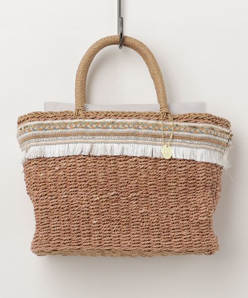 安い セール セール フリンジかごバッグ かごバッグ Jiji Travail ジジトラヴァイユ のファッション 通販 限定 Arenatheatre Net
