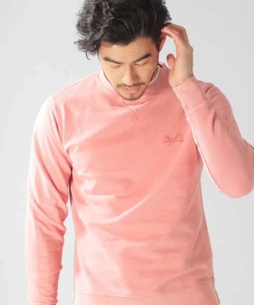 BAYFLOW（ベイフロー）の「BAYFLOW／インナーセットレイヤープルオーバー　GP（Tシャツ/カットソー・メンズ・ネイビー/ピンク/チャコール・MEDIUM/LARGE/SMALL）」の3枚目の写真