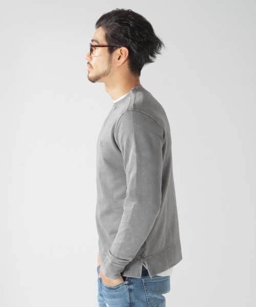 BAYFLOW（ベイフロー）の「BAYFLOW／インナーセットレイヤープルオーバー　GP（Tシャツ/カットソー・メンズ・ネイビー/ピンク/チャコール・MEDIUM/LARGE/SMALL）」の8枚目の写真