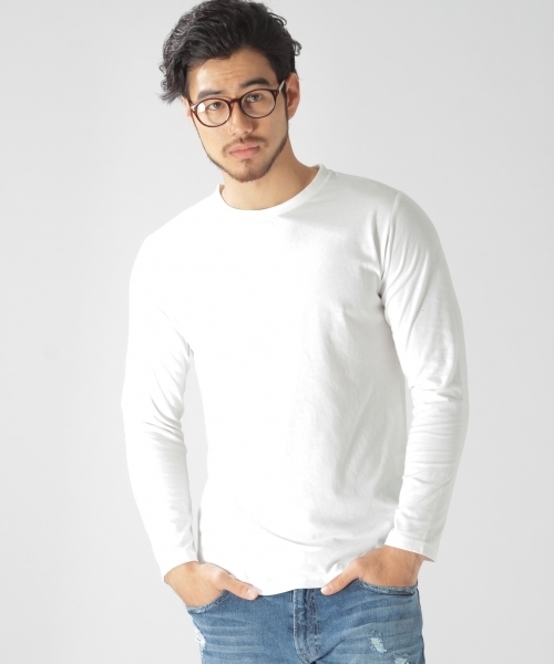 BAYFLOW（ベイフロー）の「BAYFLOW／インナーセットレイヤープルオーバー　GP（Tシャツ/カットソー・メンズ・ネイビー/ピンク/チャコール・MEDIUM/LARGE/SMALL）」の10枚目の写真