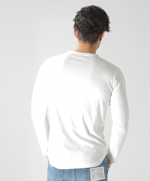 BAYFLOW（ベイフロー）の「BAYFLOW／インナーセットレイヤープルオーバー　GP（Tシャツ/カットソー・メンズ・ネイビー/ピンク/チャコール・MEDIUM/LARGE/SMALL）」の12枚目の写真