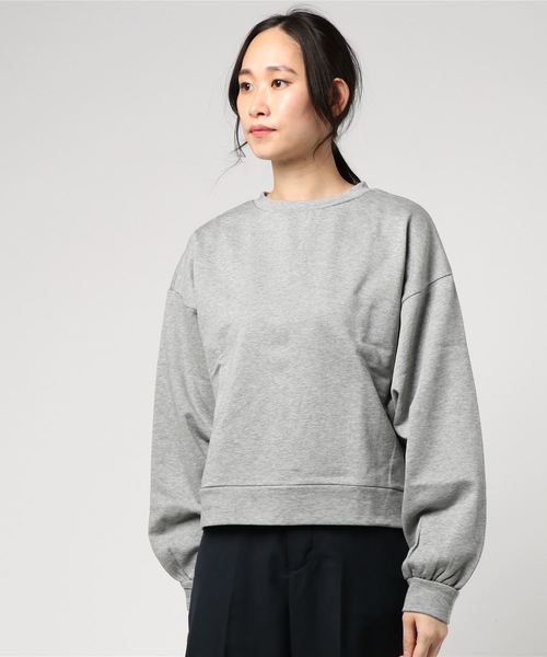 AMERICAN RAG CIE（アメリカンラグシー）の「AMERICAN RAG CIE  バックスリットクルースウェット（スウェット・レディース・ブラック/オートミール/トップグレー・FREE）」の6枚目の写真