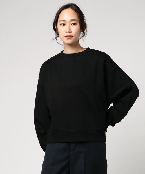 AMERICAN RAG CIE（アメリカンラグシー）の「AMERICAN RAG CIE  バックスリットクルースウェット（スウェット・レディース・ブラック/オートミール/トップグレー・FREE）」の7枚目の写真