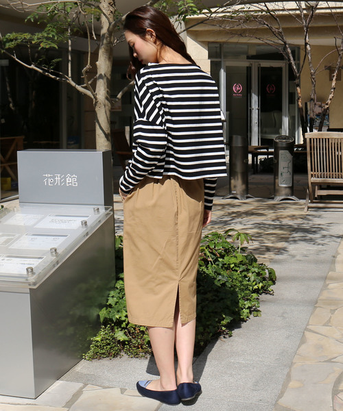 MARBLE WALTS(マーブルワルツ)の「ボーダーTシャツ(Tシャツ/カットソー・レディース・ブラック/グレー/ネイビー・FREE)」の19枚目の写真