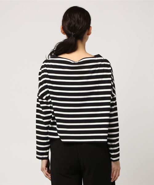 MARBLE WALTS(マーブルワルツ)の「ボーダーTシャツ(Tシャツ/カットソー・レディース・ブラック/グレー/ネイビー・FREE)」の13枚目の写真