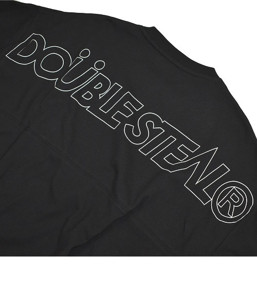 DOUBLE STEAL（ダブルスティール）の「Drop Shoulder Tシャツ　　ビッグシルエット（Tシャツ/カットソー・メンズ・ブラック/ホワイト×レッド/ホワイト×ブラック/ベージュ系その他・LARGE/MEDIUM/X-LARGE）」の13枚目の写真