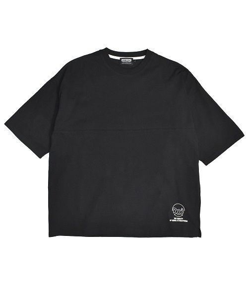 DOUBLE STEAL（ダブルスティール）の「Drop Shoulder Tシャツ　　ビッグシルエット（Tシャツ/カットソー・メンズ・ブラック/ホワイト×レッド/ホワイト×ブラック/ベージュ系その他・LARGE/MEDIUM/X-LARGE）」の18枚目の写真