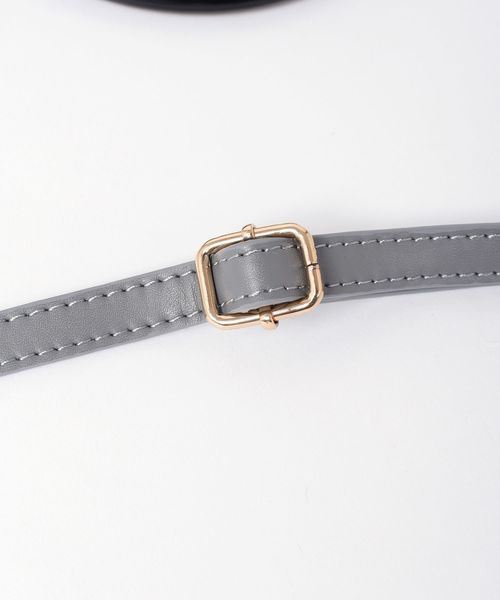 Khaju（カージュ）の「Khaju:フェイクファーリングハンドルバッグ◇（ハンドバッグ・レディース・ライトグレー/ベージュ/ワイン・ONE SIZE）」の14枚目の写真