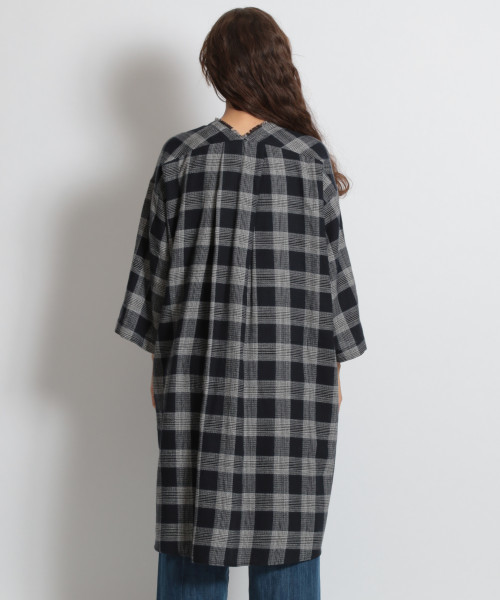 niko and...（ニコアンド）の「ホヅホヅチェックガウン（その他アウター・レディース・ネイビー/ブラウン/グレー・FREE）」の11枚目の写真