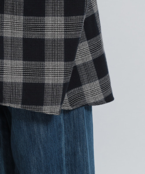 niko and...（ニコアンド）の「ホヅホヅチェックガウン（その他アウター・レディース・ネイビー/ブラウン/グレー・FREE）」の15枚目の写真
