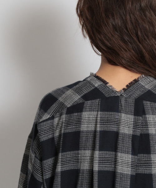 niko and...（ニコアンド）の「ホヅホヅチェックガウン（その他アウター・レディース・ネイビー/ブラウン/グレー・FREE）」の16枚目の写真