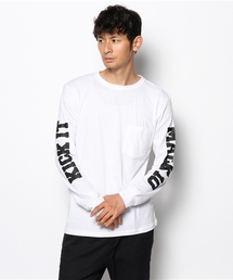 WEGO/袖ロゴポケットTee