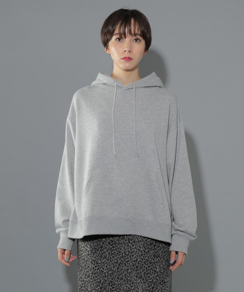 PAGEBOY（ページボーイ）の「BIGシルエットパーカー（Tシャツ/カットソー・レディース・ブラック/グレー/オフホワイト/ダークパープル・FREE）」の8枚目の写真