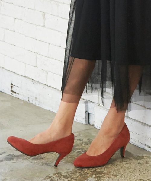 KOBE LETTUCE（コウベレタス）の「ラウンドトゥ6ｃｍヒールパンプス＊レディース/シューズ/細ヒール[I1700]神戸レタス（パンプス・レディース・ブラック/ベージュ/ピンク/グリーン/ブラック系その他/イエロー系その他/グレイッシュベージュ/レンガ・LL/S/M/L）」の8枚目の写真