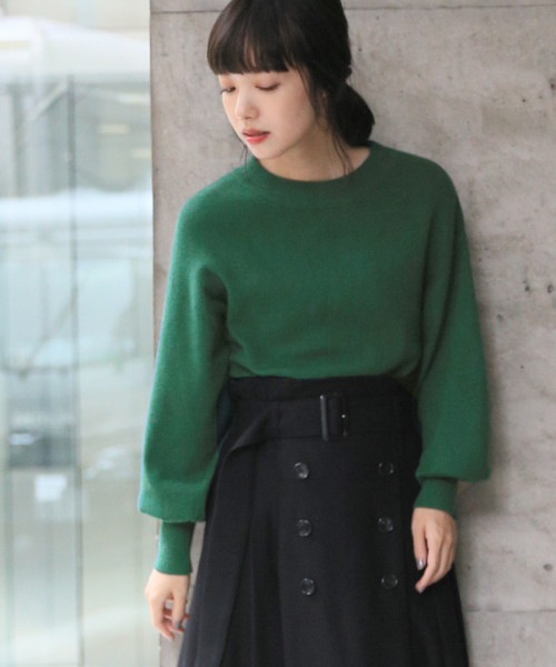 LOWRYS FARM(ローリーズファーム)の「12Gモチモチプルオーバー 809532(ニット/セーター・レディース・ブラック/ベージュ/ブラウン/グレー/レッド/グリーン/ベージュ系その他・MEDIUM/LARGE)」の6枚目の写真