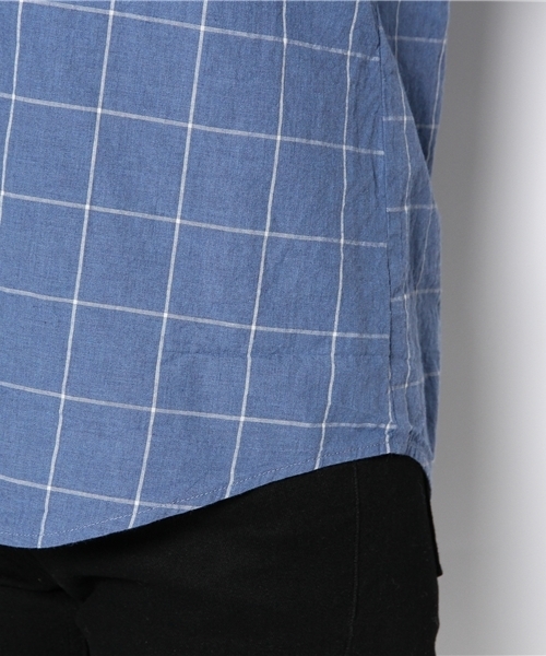 Another Edition（アナザーエディション）の「AE WND/PANE CHK SHT（シャツ/ブラウス・レディース・ブラック/ライトグレー/コバルトブルー・フリー）」の9枚目の写真