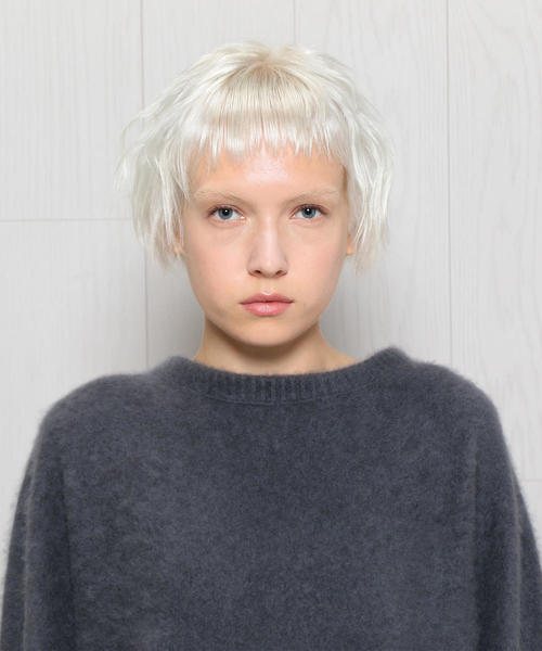 ATON（エイトン）の「＜ATON＞CASHMERE KNIT PULLOVER/ニット（ニット/セーター・レディース・ダークグレー/ケリー/ブラック/ピンク・04）」の8枚目の写真