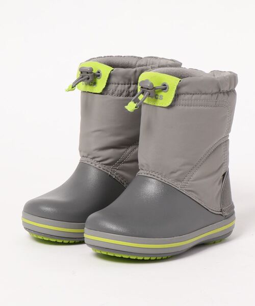 crocs（クロックス）の「【crocs クロックス】キッズ スノーシューズ　/ ウィンターシューズ スノー ウィンタースポーツ（レインシューズ・キッズ・ピンク/ブルー/パープル/グレー/ミント/ネイビー・16.5cm/17.5cm/18.5cm/19.5cm/20/21/15.5cm/20cm/21cm）」の2枚目の写真