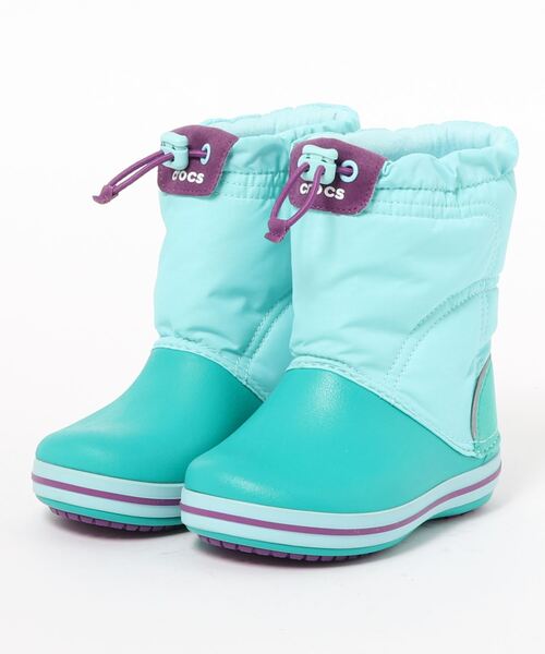 crocs（クロックス）の「【crocs クロックス】キッズ スノーシューズ　/ ウィンターシューズ スノー ウィンタースポーツ（レインシューズ・キッズ・ピンク/ブルー/パープル/グレー/ミント/ネイビー・16.5cm/17.5cm/18.5cm/19.5cm/20/21/15.5cm/20cm/21cm）」の3枚目の写真