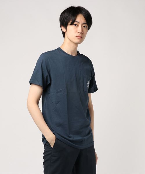 BILLABONG(ビラボン)の「BILLABONG メンズ HIGH DESERT Tシャツ(Tシャツ/カットソー・メンズ・ベージュ/ネイビー・SMALL/MEDIUM)」の1枚目の写真