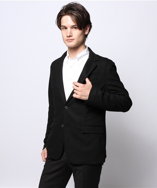 EDIFICE(エディフィス)の「◇フラノストレッチ2Bジャケット(テーラードジャケット・メンズ・ネイビー/グレー/チャコールグレー/ブラック/キャメル・SMALL/MEDIUM/LARGE/X-LARGE)」の2枚目の写真