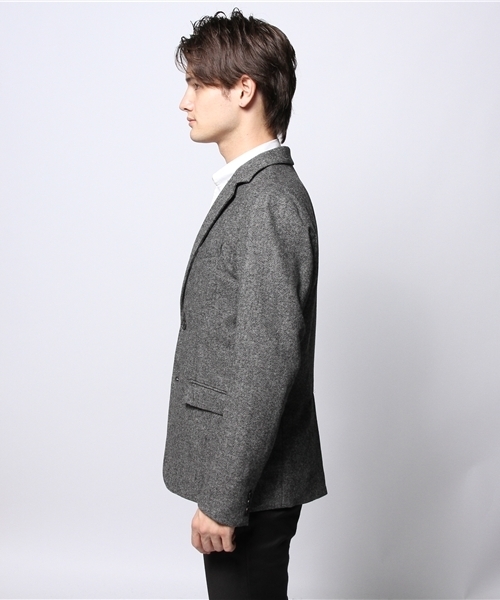 EDIFICE(エディフィス)の「◇フラノストレッチ2Bジャケット(テーラードジャケット・メンズ・ネイビー/グレー/チャコールグレー/ブラック/キャメル・SMALL/MEDIUM/LARGE/X-LARGE)」の7枚目の写真