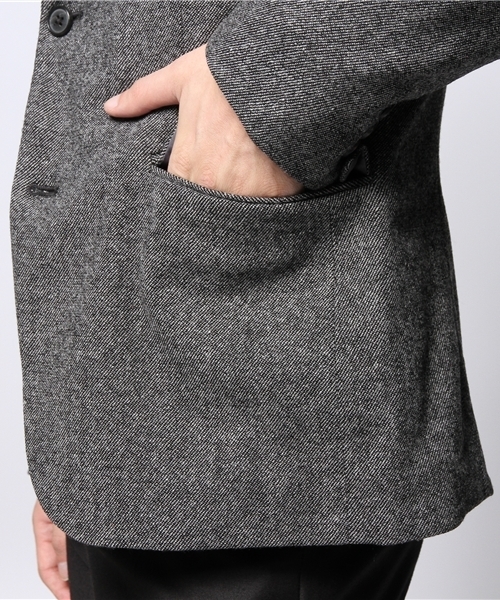 EDIFICE(エディフィス)の「◇フラノストレッチ2Bジャケット(テーラードジャケット・メンズ・ネイビー/グレー/チャコールグレー/ブラック/キャメル・SMALL/MEDIUM/LARGE/X-LARGE)」の13枚目の写真