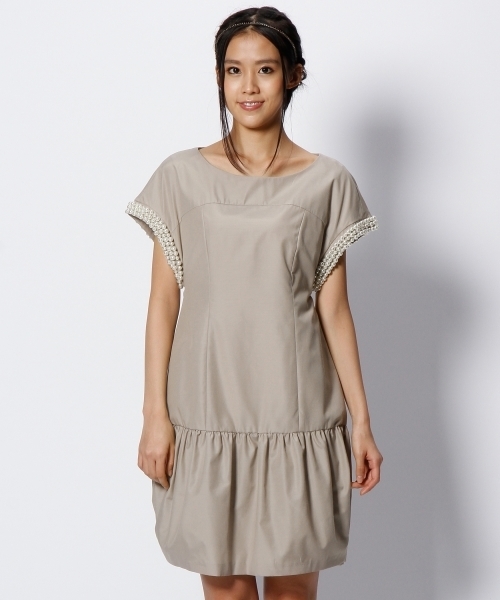 ✴︎UNITEDARROWS✴︎パール ワンピース SPONGY パールモチーフ