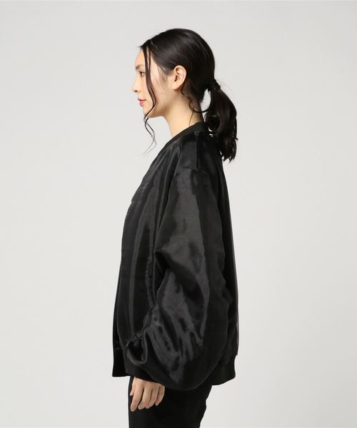 WC（ダブル シー）の「WC/オーガンジーブルゾン（ブルゾン・レディース・ライトパープル/ブラック・FREE）」の5枚目の写真