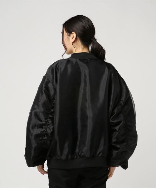 WC（ダブル シー）の「WC/オーガンジーブルゾン（ブルゾン・レディース・ライトパープル/ブラック・FREE）」の4枚目の写真