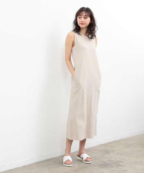 SALON adam et rope'（サロン アダム エ ロペ）の「【SMILE COTTON】ミニパイルドレス（ワンピース・レディース・ベージュ/パープル/オレンジ・FREE）」の5枚目の写真