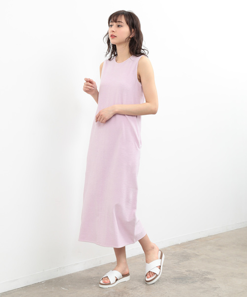 SALON adam et rope'（サロン アダム エ ロペ）の「【SMILE COTTON】ミニパイルドレス（ワンピース・レディース・ベージュ/パープル/オレンジ・FREE）」の12枚目の写真