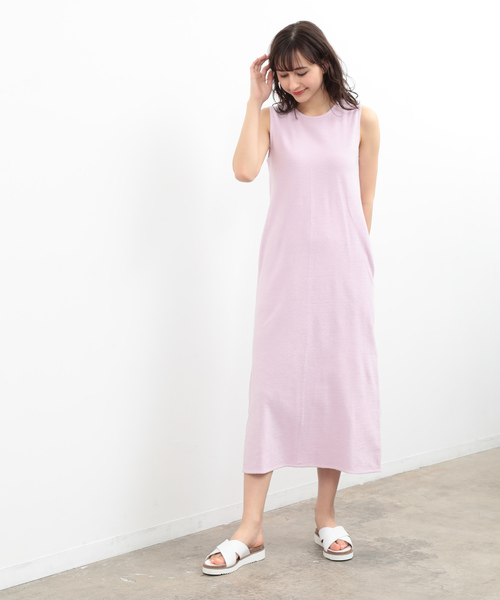 SALON adam et rope'（サロン アダム エ ロペ）の「【SMILE COTTON】ミニパイルドレス（ワンピース・レディース・ベージュ/パープル/オレンジ・FREE）」の15枚目の写真