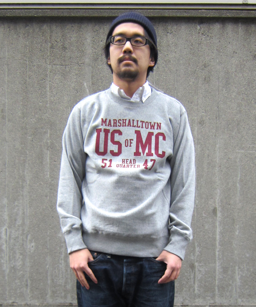 Denime（ドゥニーム）の「REVERSE W PT CN（スウェット・メンズ・ブラック/杢グレー/オートミール/ネイビー・MEDIUM/LARGE）」の2枚目の写真