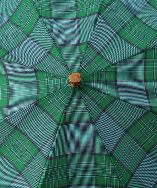 liflattie ships(リフラティ シップス)の「Traditional Weatherwear:チェックアンブレラ(長傘・レディース・オレンジ/グリーン・ONE SIZE)」の3枚目の写真