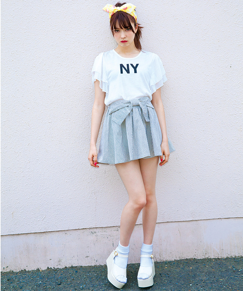 WEGO（ウィゴー）の「WEGO/フェイクレザー厚底サンダル（サンダル・レディース・レッド/ホワイト/ブラック・24.5/23.5）」の19枚目の写真