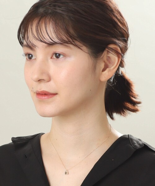 COCOSHNIK(ココシュニック)の「K10パドロックモチーフ ネックレス(ネックレス・レディース・ホワイト系その他7・40cm)」の14枚目の写真