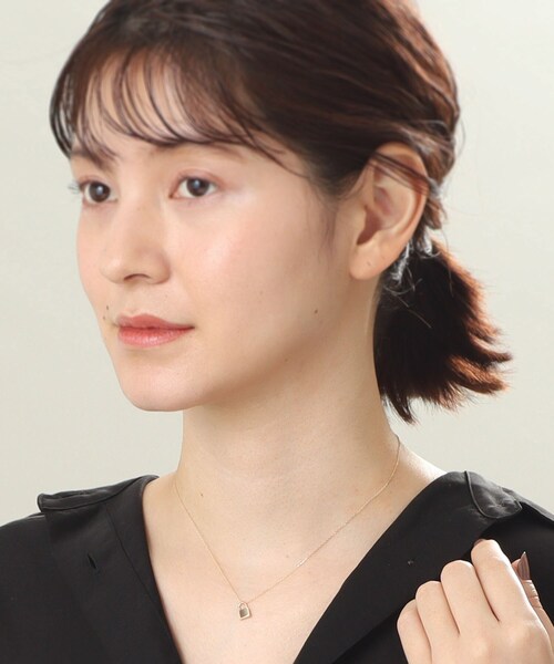 COCOSHNIK(ココシュニック)の「K10パドロックモチーフ ネックレス(ネックレス・レディース・ホワイト系その他7・40cm)」の13枚目の写真