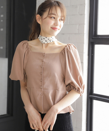 Heather | スカーフツキアサコンブラウス　848428(Tシャツ/カットソー)