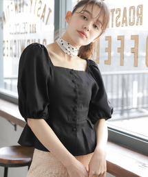 Heather | スカーフツキアサコンブラウス　848428(Tシャツ/カットソー)